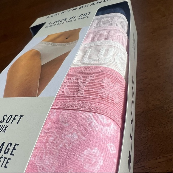 Lucky Brand Large 5-Pack Hi-Cut Underwear - Picture 3 of 4